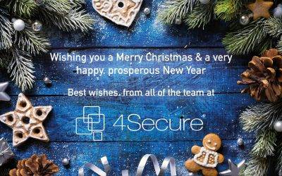Wishing you all a very Merry Christmas & a Happy New Year from the 4Secure Team!